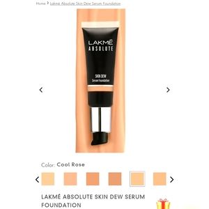 LAKME ABSOLUTE SKIN DEW SERUM FOUNDATION..